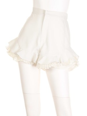 フリルプリーツショートパンツ