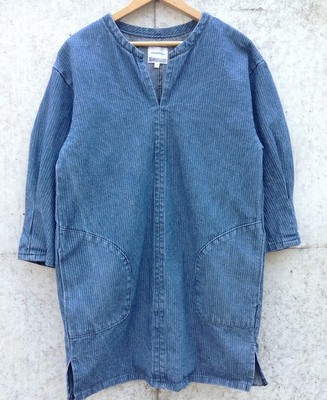 ヘリンボーンデニムワンピース