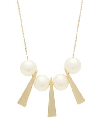 四角パールネックレス