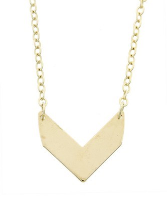 Vプレートネックレス