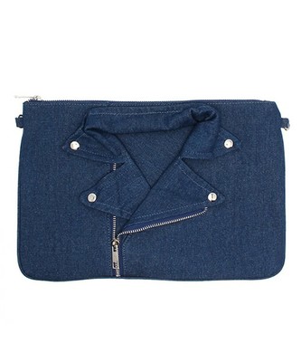 ジャケットモチーフデニムクラッチ／ANAP