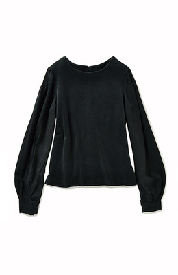 ベロア×デシンの女の子トップス