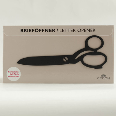 CEDON(ツェドン) レターオープナー(はさみ型) ブラック