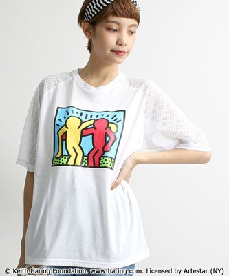WEGO/Keith Haring(キースヘリング)メッシュTシャツ