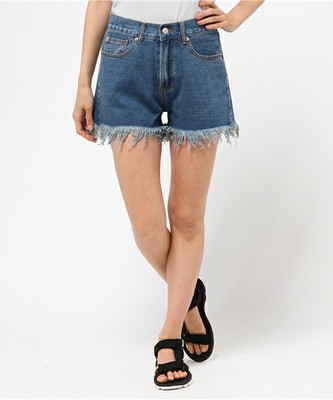 WEGO/デニムフリンジショートパンツ