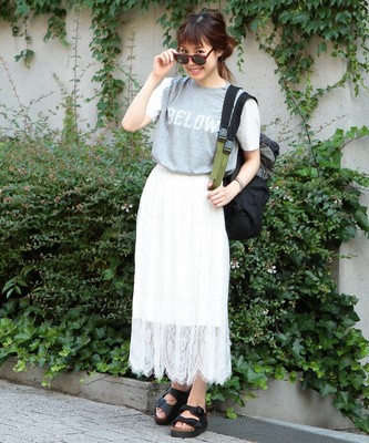 レースロングスカート