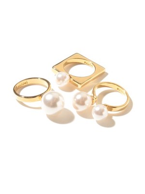 3連ビックモチーフリング