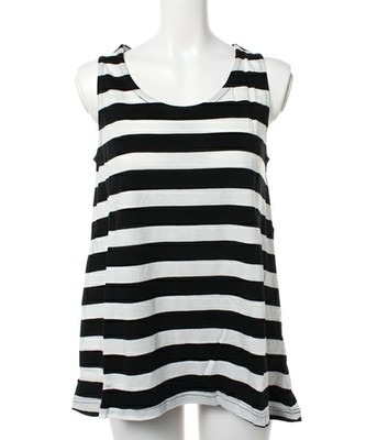 （Lbc with Life）コットンレーヨンボーダータンクトップ