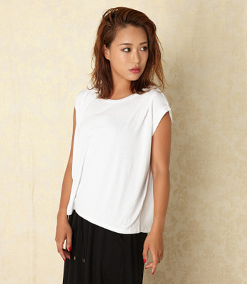 （rienda CL）ショルダータックノースリTOP 