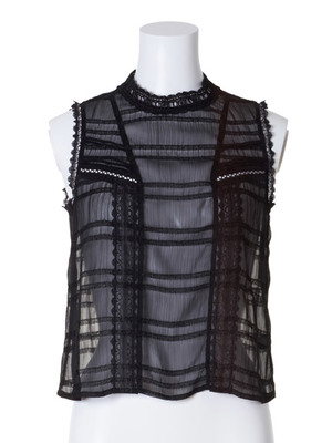 シフォンレースブラウス