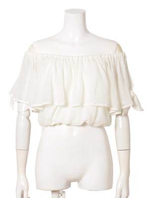 （snidel） フリルオフショルブラウス