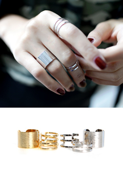 3setメタルリング・全2色