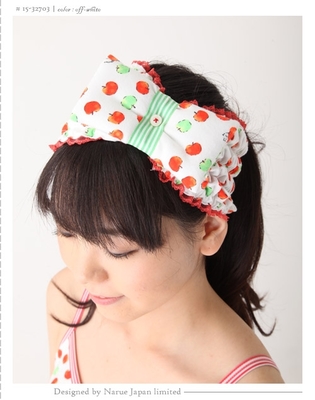 ネコ sleep with narue ヘアバンド プチりんご