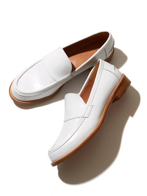 emmi (エミ) 【emmi atelier】切替レザーローファー