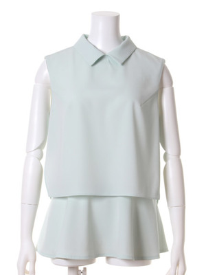 カラーフレアブラウス