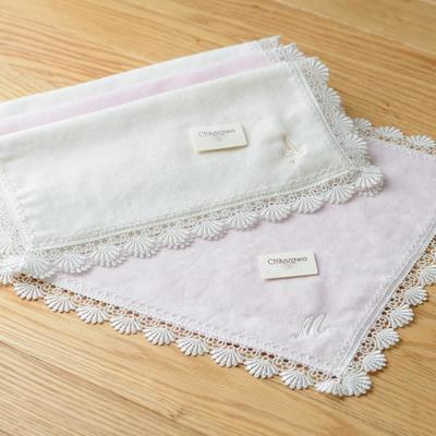 イニシャルタオルハンカチ