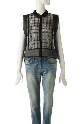 SQUARE ORGANDY ブラウス