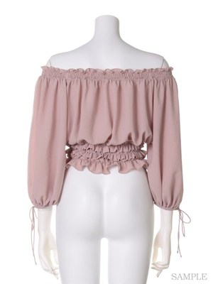 snidel (スナイデル)  シフォンシャーリングブラウス