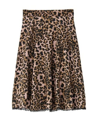 GINGERALEレオパードフレアスカート