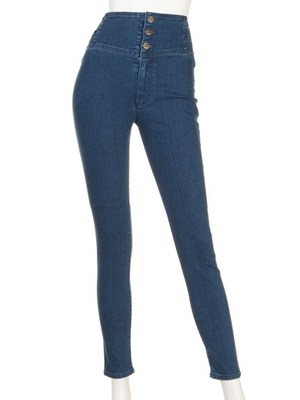 サイドレースアップスキニーパンツ