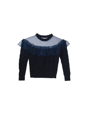 bulky tulle knit