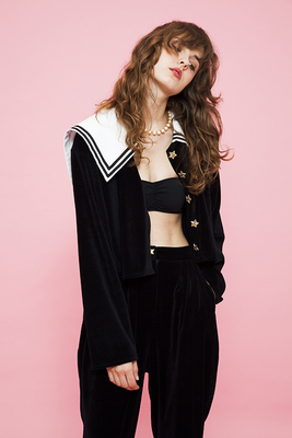 velour sailorjacket
