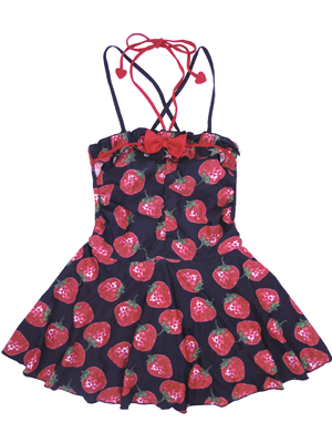 どきんちょワンピ水着　いちご