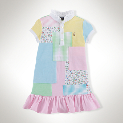 パッチワーク コットン ドレス