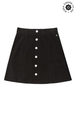 ミニスカート/SUEDE SUPER BLACK