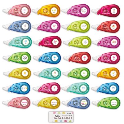プラス プチデコラッシュ 全部セット 28柄各1個 消しゴム付