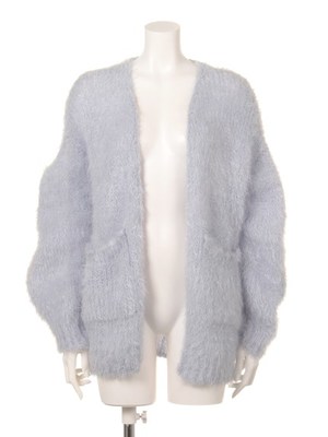 ファーライクミドル丈カーディガン