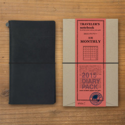 トラベラーズノート 2015 月間 黒 （28843006）