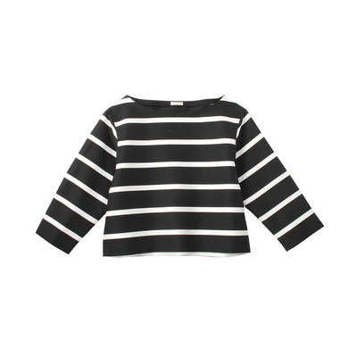 LANDINIボーダー プルオーバーブラウス