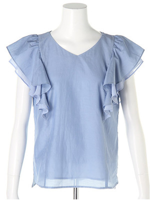 シアーラッフルソデブラウス/Apuweiser-riche