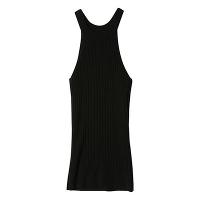 ホルターネックリブタンクトップ