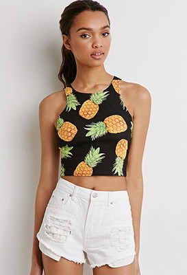 パイナップルプリントタンク