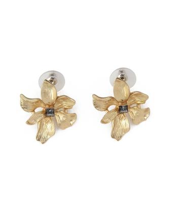 フラワーモチーフピアス