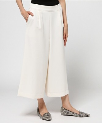 (NATURAL BEAUTY BASIC) ストレッチガウチョパンツ