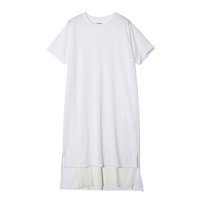 シフォンレイヤードTシャツワンピース