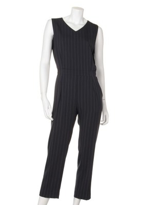 ストライプVネックコンビネゾン