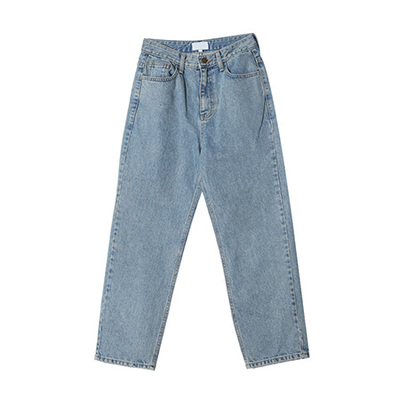 9分丈ウォッシングデニムワイドパンツ