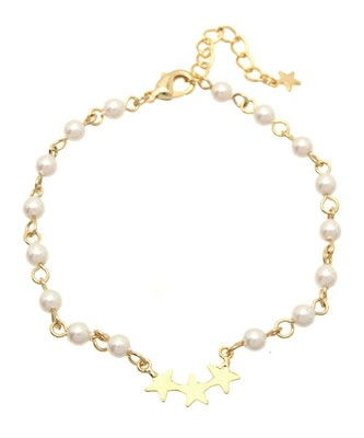 Ray BEAMS 3スター パール ブレスレット