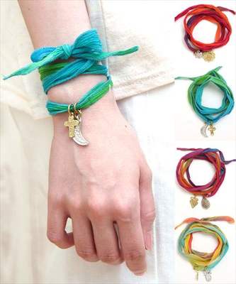 チチカカ シルクリボンブレスレット  