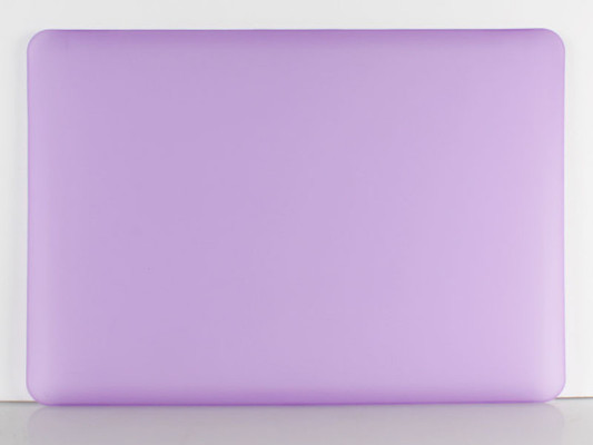 MacBook Pro13.3インチ マット つや消し無地シンプルケース/パープル 送料込