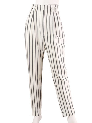 シングルストライプハイウエストパンツ
