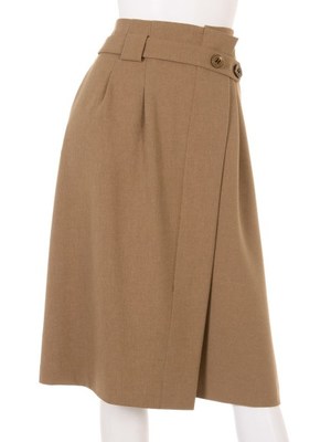 ラップフレアースカート