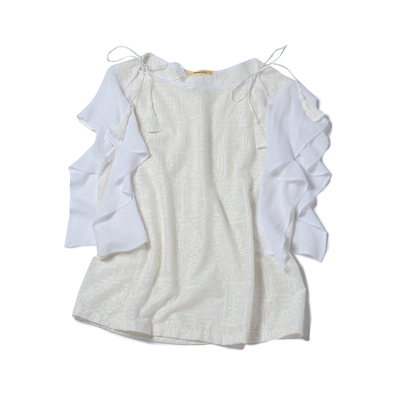 LBL-15204 RUFFLE SLV. P/O BLOUSE