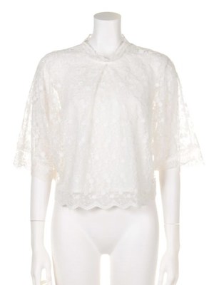 Balcony and Bed (バルコニーアンドベッド)  [Balcony and Bed]チュールレースブラウス