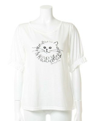 catパフTシャツ