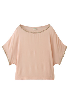 （AMERICAN RAG CIE） RyジョーゼットビーズT シャツ